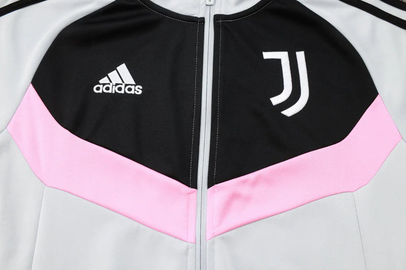 Conjunto Juventus Zíper Longo Cinza
