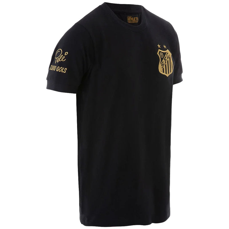 Camisa Santos Pelé Athleta Comemorativa 1000 Gols Preta