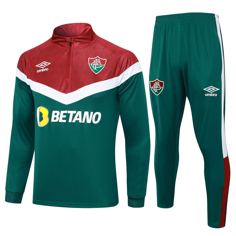 Conjunto Fluminense Zíper Curto Treino 2024/25