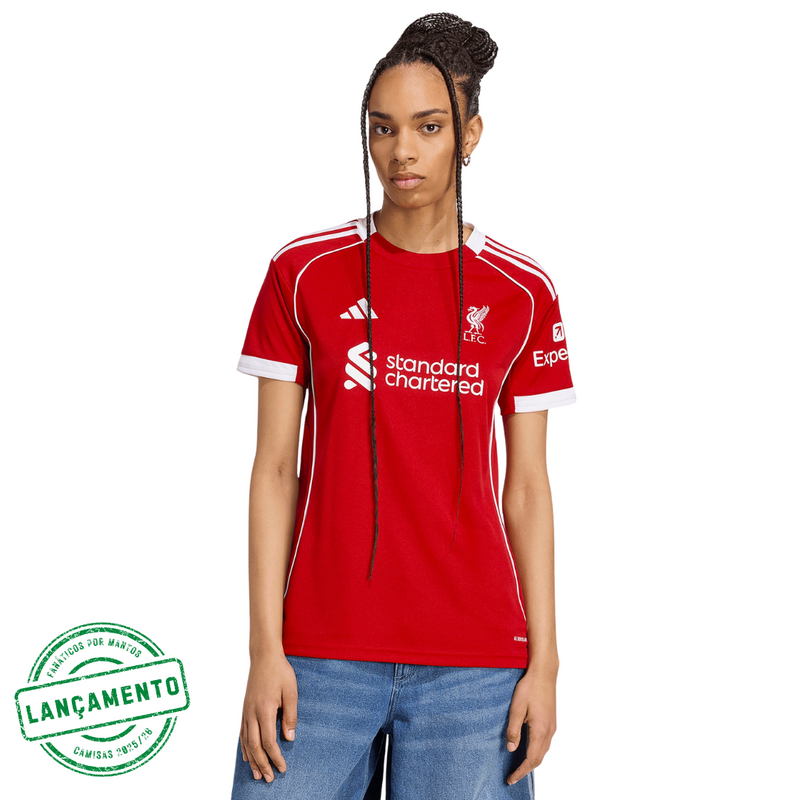 Camisa Feminina Liverpool 2025/26 Home
