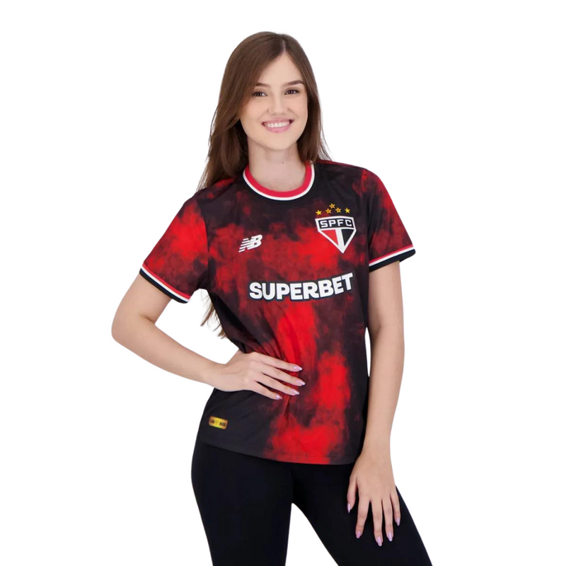 Camisa Feminina São Paulo 2024/25 Comemorativa