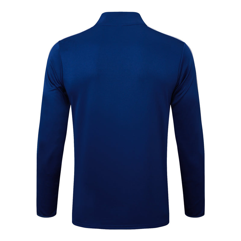 Conjunto Arsenal Zíper Curto Azul