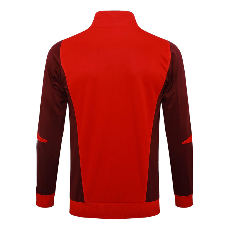 Conjunto Zíper Longo Internacional 2024/25 - Vermelho