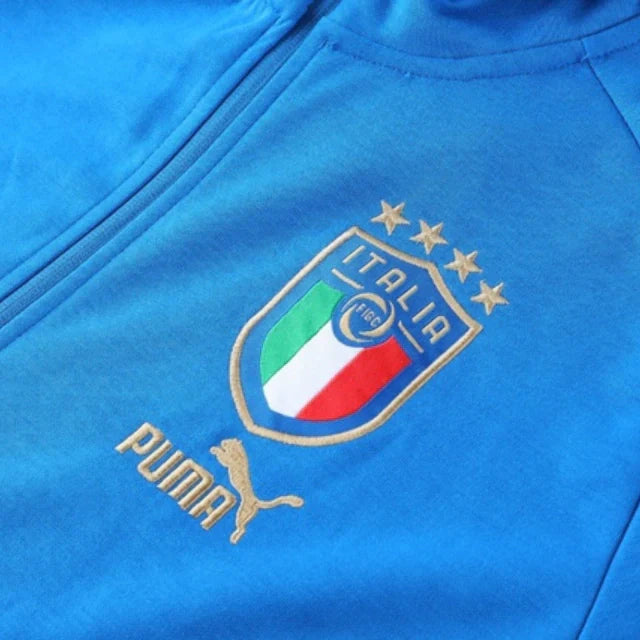 Conjunto Itália Ziper Longo Azul